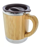 Kubki termiczne - KUBEK TERMICZNY BAMBUSOWY PODWÓJNA ŚCIANKA 280 ML - miniaturka - grafika 1