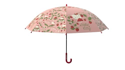 CyP Brands Hello Kitty parasol samochodowy, parasol samochodowy, parasol dla chłopców i dziewcząt, wielokolorowy, oficjalny produkt, Różowy kolor
