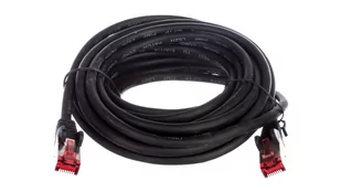 Kabel Lan Patchcord Cat 6 S/ftp Lszh czarny 5m - Patchcordy - miniaturka - grafika 1