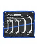 Klucze i nasadki - KLUCZE OCZKOWE NAC 10-19MM DO POMP ROZRUSZNIKA ROLEK 5SZT WARSZTAT GARAŻ - miniaturka - grafika 1