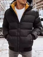Kurtki męskie - Kurtka męska zimowa pikowana czarna Dstreet TX4214-XXL - miniaturka - grafika 1