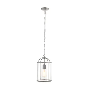 Lampa wisząca Lambeth - kolor srebrny, transparentny - 70323 - Lampy sufitowe - miniaturka - grafika 1
