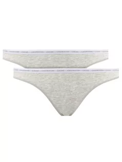 Majtki damskie - Calvin Klein Underwear Komplet 2 par fig klasycznych 000QD3789E Szary - grafika 1