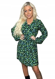 NOISY MAY KWIATOWA SUKIENKA Z DŁUGIM RĘKAWEM I KOPERTOWYM DEKOLTEM S XQA - Sukienki NOISY MAY KWIATOWA SUKIENKA Z DŁUGIM RĘKAWEM I KOPERTOWYM DEKOLTEM S XQA - Sukienki - miniaturka - grafika 1