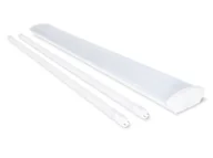 Lampy pozostałe - Zestaw: 1x Oprawa kloszowa 2x120cm + 2x Świetlówka LED 18W - Biały ciepły (3000K) - miniaturka - grafika 1