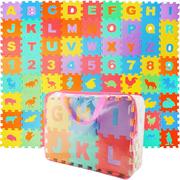Maty piankowe - Puzzle Piankowe Litery Cyfry Zwierzątka 72ELEMENTY - miniaturka - grafika 1