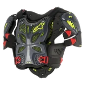 Akcesoria motocyklowe - Ochraniacz Klatki Piersiowej Alpinestars A-10 Pełny Antracyt/Czarny/CzerwonyXXS-S - miniaturka - grafika 1