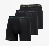 Majtki męskie - CALVIN KLEIN COTTON STRETCH NB1770A bawełniane bokserki majtki 3 pak S - miniaturka - grafika 1