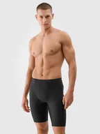 Kąpielówki męskie - 4F Męskie kąpielówki bokserki na basen plaże lato 4FWSS25USWTM045-20S Czarny Roz. XXL - miniaturka - grafika 1