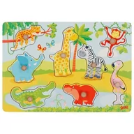Puzzle - Puzzle Z Uchwytami, Zwierzęta Afryki - miniaturka - grafika 1