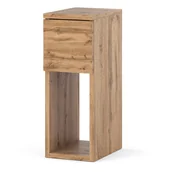 Szafki nocne - Szafka nocna figo wąski stolik nakastlik do sypialni loft wysoki dąb wotan - miniaturka - grafika 1