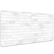 Podkładki na biurko - Podkładka na biurko z nadrukiem Tekstura białej cegły 100x50 cm - miniaturka - grafika 1