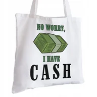 Torby i wózki na zakupy - Torba Bawełniana biała dla Bankowca Na Prezent ekologiczna Trwały Nadruk - miniaturka - grafika 1