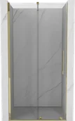 Ścianki i drzwi prysznicowe - Mexen Velar drzwi prysznicowe rozsuwane 100 cm, transparent, złote - 871-100-000-01-50 - miniaturka - grafika 1