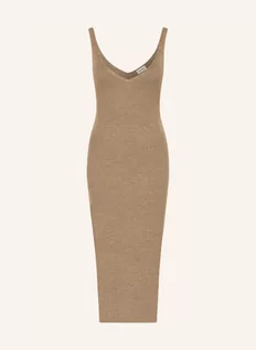 Sukienki - Calvin Klein Sukienka Z Dzianiny beige - grafika 1