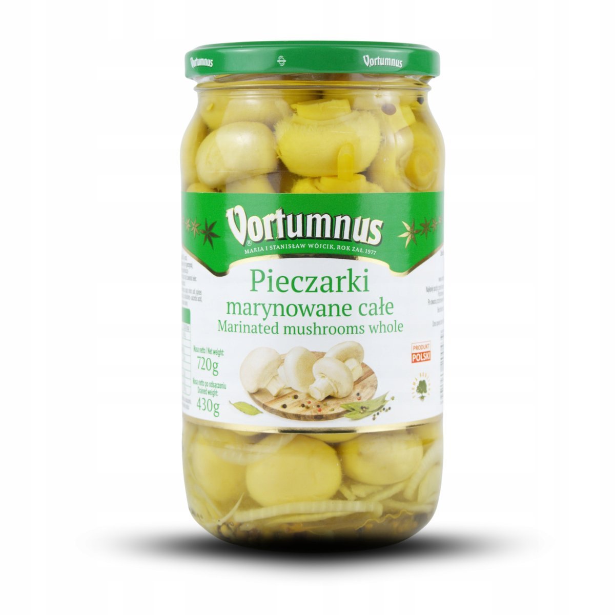 PIECZARKI MARYNOWANE CAŁE 720G VORTUMNUS