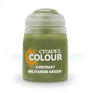 Games Workshop Contrast: Militarum Green (18ml) (29-24) 99189960015 - Akcesoria do gier planszowych - miniaturka - grafika 1