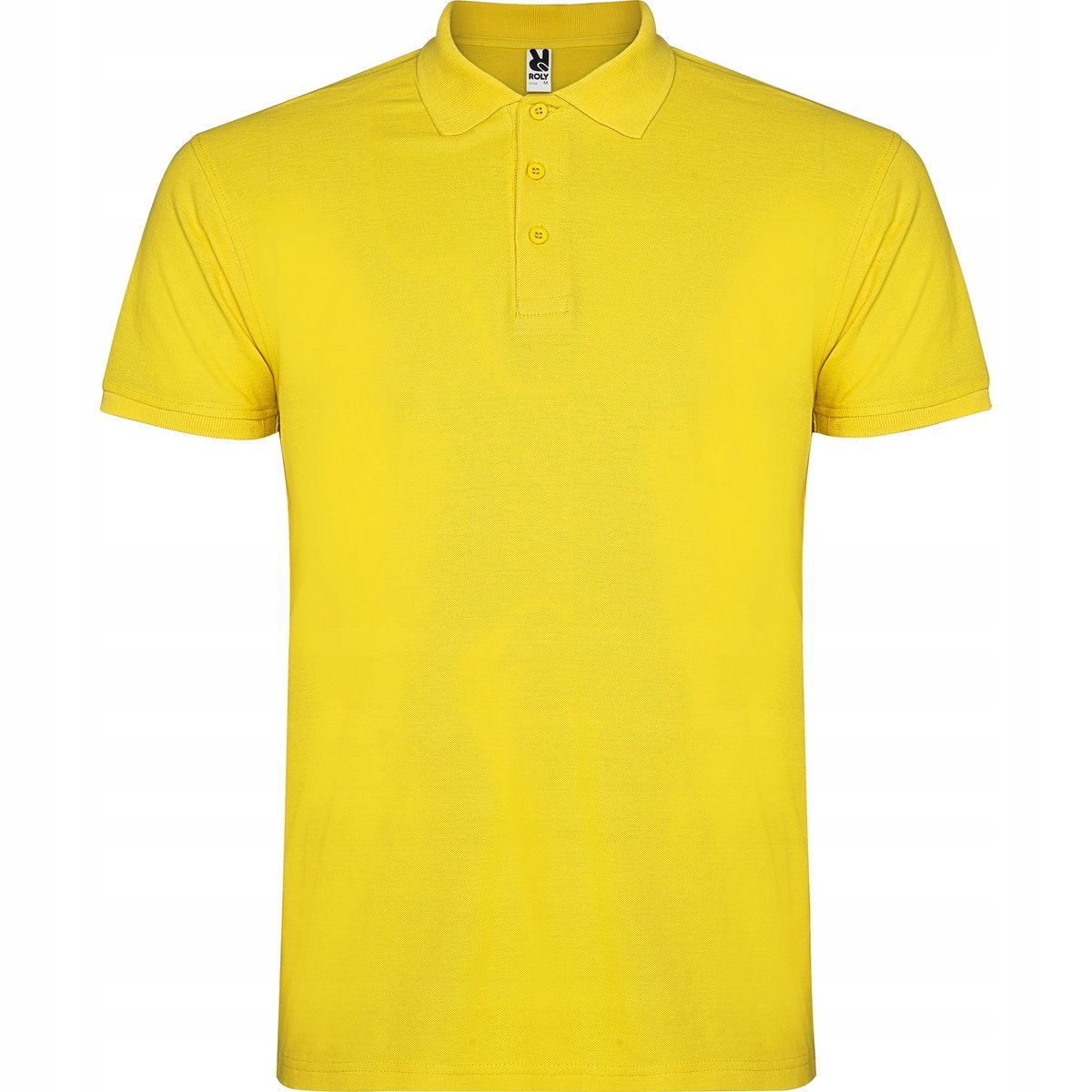 Koszulka POLO Męska Bawełna PIQUE Roly STAR 6638 ŻÓŁTA Yellow S