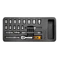 Zestawy narzędziowe - NEO-TOOLS Tools Tools 84-237 1/4" 19 szt - miniaturka - grafika 1