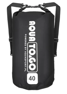 Worek wodoszczelny AQUA TO.GO 40L czarny - Pływanie - miniaturka - grafika 1