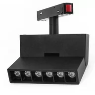 Lampy pozostałe - Syntron Lampa spot LED do szyny magnetycznej L11/6W/4000K czarna - miniaturka - grafika 1