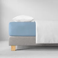 Prześcieradła - Prześcieradło Z Gumką Jersey 160 : Kolor - 160/hellblau, Wymiary - 100/220 - miniaturka - grafika 1