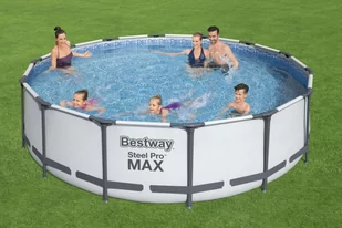 Basen stelażowy Steel Pro MAX 427x107 Szary 14FT BESTWAY 5w1 + Akcesoria - Baseny ogrodowe - miniaturka - grafika 3