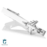 Spinki do mankietów i krawatów - Spinka do krawata Odrzutowiec Harrier X2 T87 - miniaturka - grafika 1