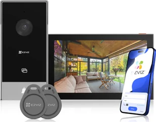 Ezviz Wideodomofon EZVIZ HP5, sterowanie przez Wi-Fi Android / iOS, instalacja 2-żyłowa - Domofony - miniaturka - grafika 1