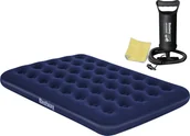 Materace turystyczne - Bestway Materac dmuchany 191x137x22 cm + Pompka - miniaturka - grafika 1