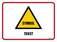 Systemy ekspozycyjne i znaki informacyjne - ZNAK NA ZAMÓWIENIE WZÓR B-018, PS - PŁYTA PCV 1MM FOTOLUMINESCENCYJNA; (400X300MM) - miniaturka - grafika 1