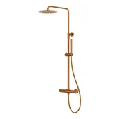 Baterie wannowe i prysznicowe - Domino Kolumna prysznicowa Orion miedź - miniaturka - grafika 1