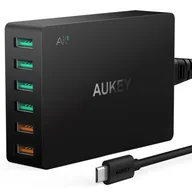 Ładowarki samochodowe - Aukey Ładowarka sieciowa PA-T11 6x USB Quick Charge 3.0 15.6A 60W - miniaturka - grafika 1