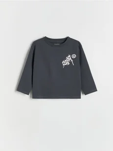 Reserved - Bawełniany longsleeve Volkswagen - ciemnoszary - Bluzki dla niemowląt - miniaturka - grafika 1