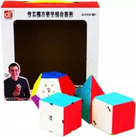 Łamigłówki - Zestaw Kostka Rubika Qiyi Megaminx + Pyraminx + Skewb + Ivy Cube - miniaturka - grafika 1
