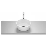 Umywalki - ROCA A327B15620 OPTICA Umywalka nablatowa ROUND CR 35 cm BIAłY MAT - miniaturka - grafika 1