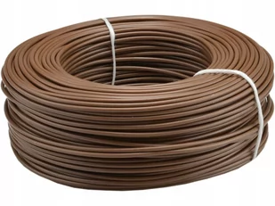 Kabel przewód drut DY 750V 0,5mm2 brązowy 100m - Pozostałe akcesoria sieciowe - miniaturka - grafika 1
