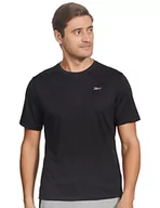 Koszulki męskie - Reebok Koszulka męska Re Basic Ss, Czarny, S - miniaturka - grafika 1