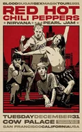 Naklejki na ścianę - Naklejki na ścianę Hard ROCK Red Hot Chili Peppers 90x60 - miniaturka - grafika 1