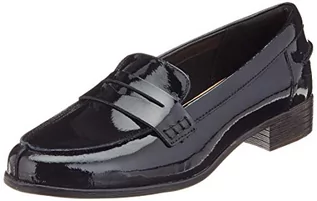 Kapcie damskie - Clarks Damskie kapcie Hamble Loafer, Czarny Black Patent, 41 EU - grafika 1