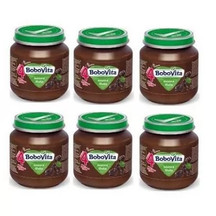 Bobovita Suszona Śliwka Zestaw 6X125G - Dania dla dzieci - miniaturka - grafika 1