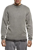 Bluzy męskie - Urban Classics Męska bluza Washed Sweater, asfaltowy, XL - miniaturka - grafika 1