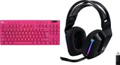 Klawiatury - Logitech PRO X TKL Lightspeed GX Brown 920-012159 + G733 Lightspeed Czarne 981-000864 - miniaturka - grafika 1