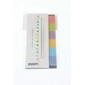 Przybory szkolne - Stickn Zakładki indeksujące papierowe. Mix 6 kolorów. Neon Candy - miniaturka - grafika 1