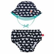 Kąpielówki dla chłopców - Lassig Zestaw kapelusz i majteczki do pływania z wkładką chłonną Viking UV 50+ 12 m-cy - miniaturka - grafika 1