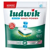 Środki do zmywarek - Ludwik All In Maxx Power 41 szt. – kapsułki do zmywarki o zapachu grejpfruta - miniaturka - grafika 1