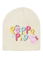 Czapki damskie - Peppa Pig Czapka "Świnka Peppa" w kolorze kremowym ze wzorem - miniaturka - grafika 1