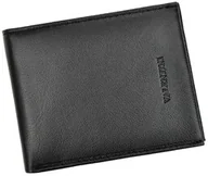 Portfele - Portfel Męski Skórzany VALENTINI Mały Skóra Bydlęca Poziomy Jedno Skrzydełko 306-992 CZARNY 11 x 8,5 x 2 [cm] - miniaturka - grafika 1