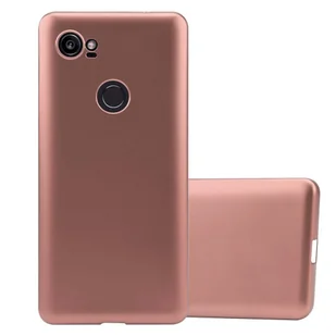 Pokrowiec Do Google PIXEL 2 XL w METALLIC RÓŻOWE ZŁOTO Etui TPU Silikon Obudowa Ochronny Case Cover Cadorabo - Etui i futerały do telefonów - miniaturka - grafika 1