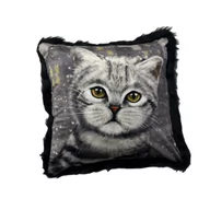 Poduszki dekoracyjne - Poduszka dekoracyjna kot 45 x 45 cm - miniaturka - grafika 1